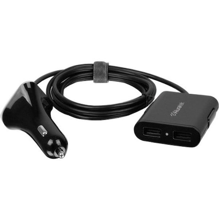 Aluratek 4 Port Usb Car Chrgr AUCC04F
